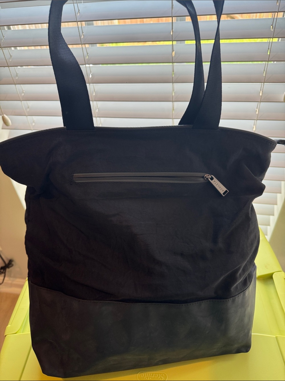 Black Athleta Tote Bag - Casual Everyday Carry - Picture 2 of 4
